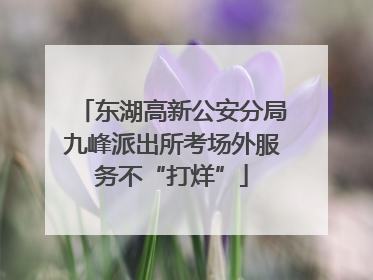 东湖高新公安分局九峰派出所考场外服务不“打烊”